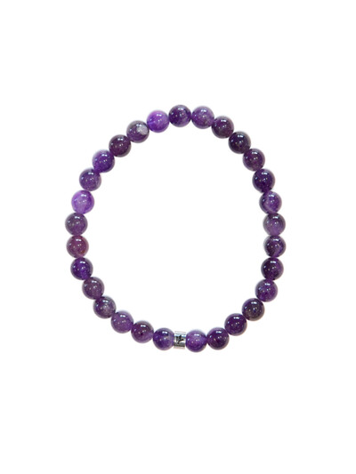 Bracelet Améthyste Perles rondes 6 mm