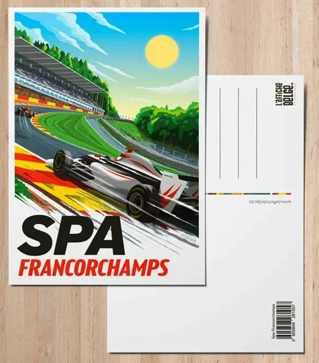CARTE FRANCORCHAMPS - AFFICHE BELGE