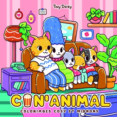 Cin'animal : coloriages cosy et mignons