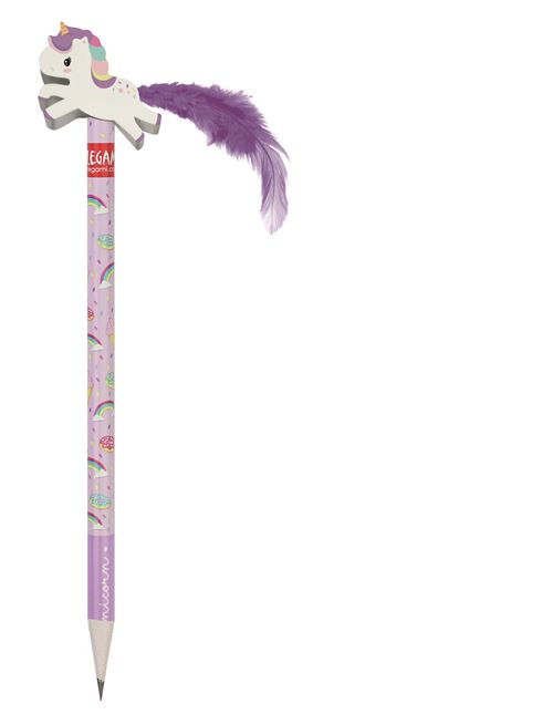 CRAYON AVEC GOMME LICORNE