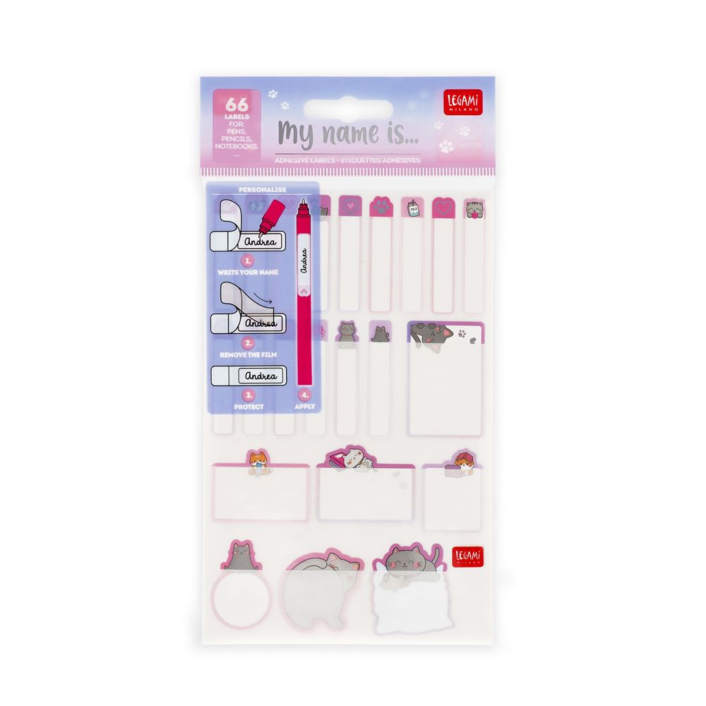 ETIQUETTES ADHESIVES - CHAT