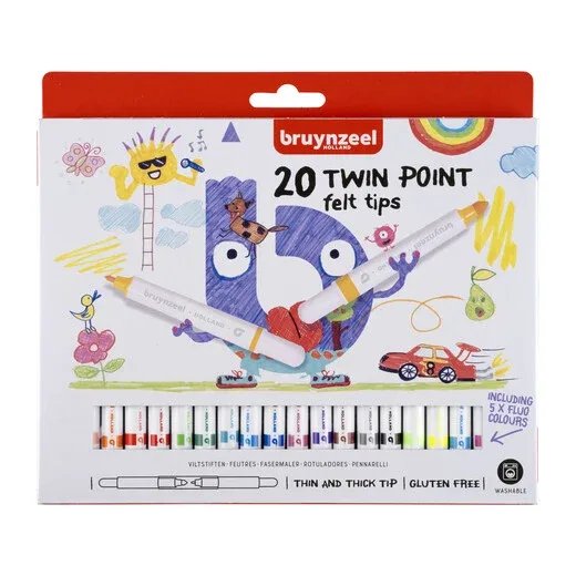FEUTRES KIDS BRUYNZEEL 20 PIECES