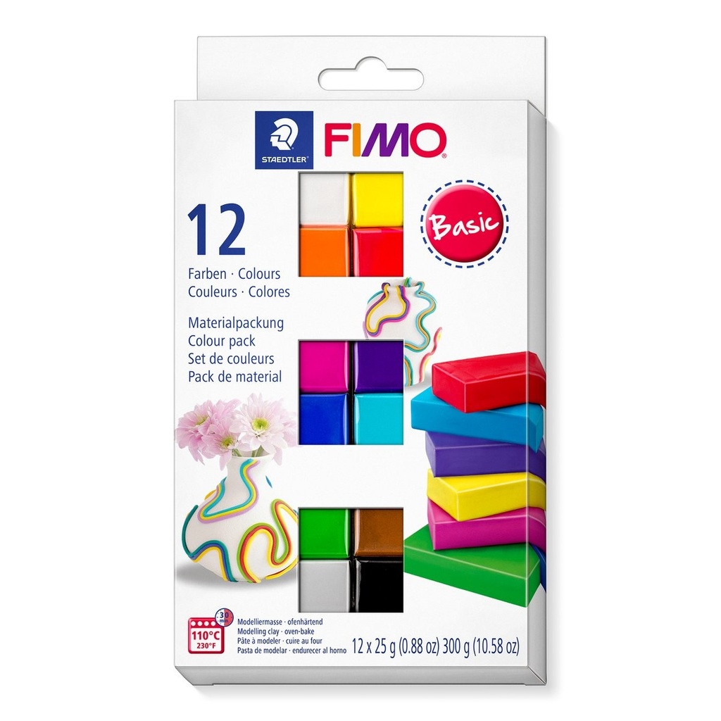 FIMO SOFT SET 12 BLOCS