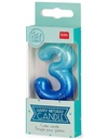 HAPPY BIRTHDAY CANDLE - BLUE - 3