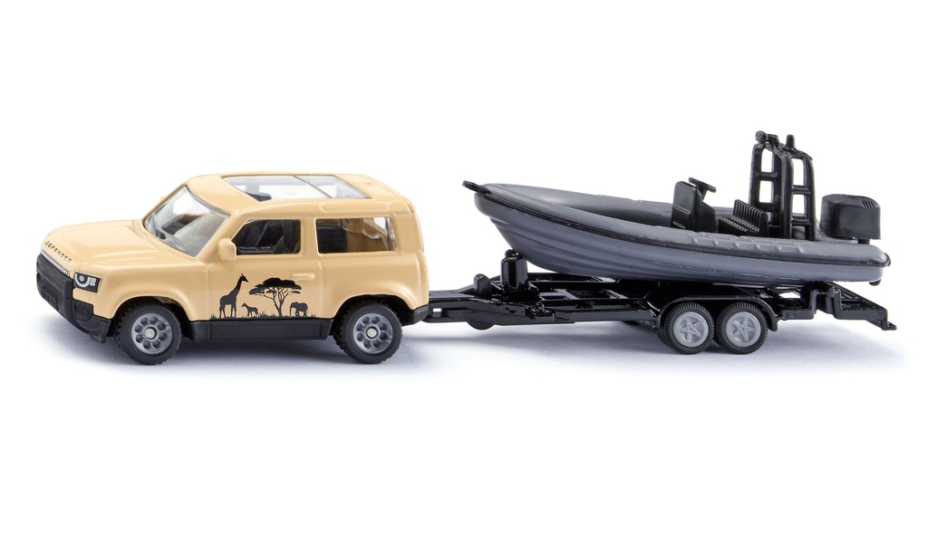 LAND ROVER DEFENDER SAFARI AVEC BATEAU