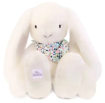LAPIN FLEURETTE BLANC 50 CM