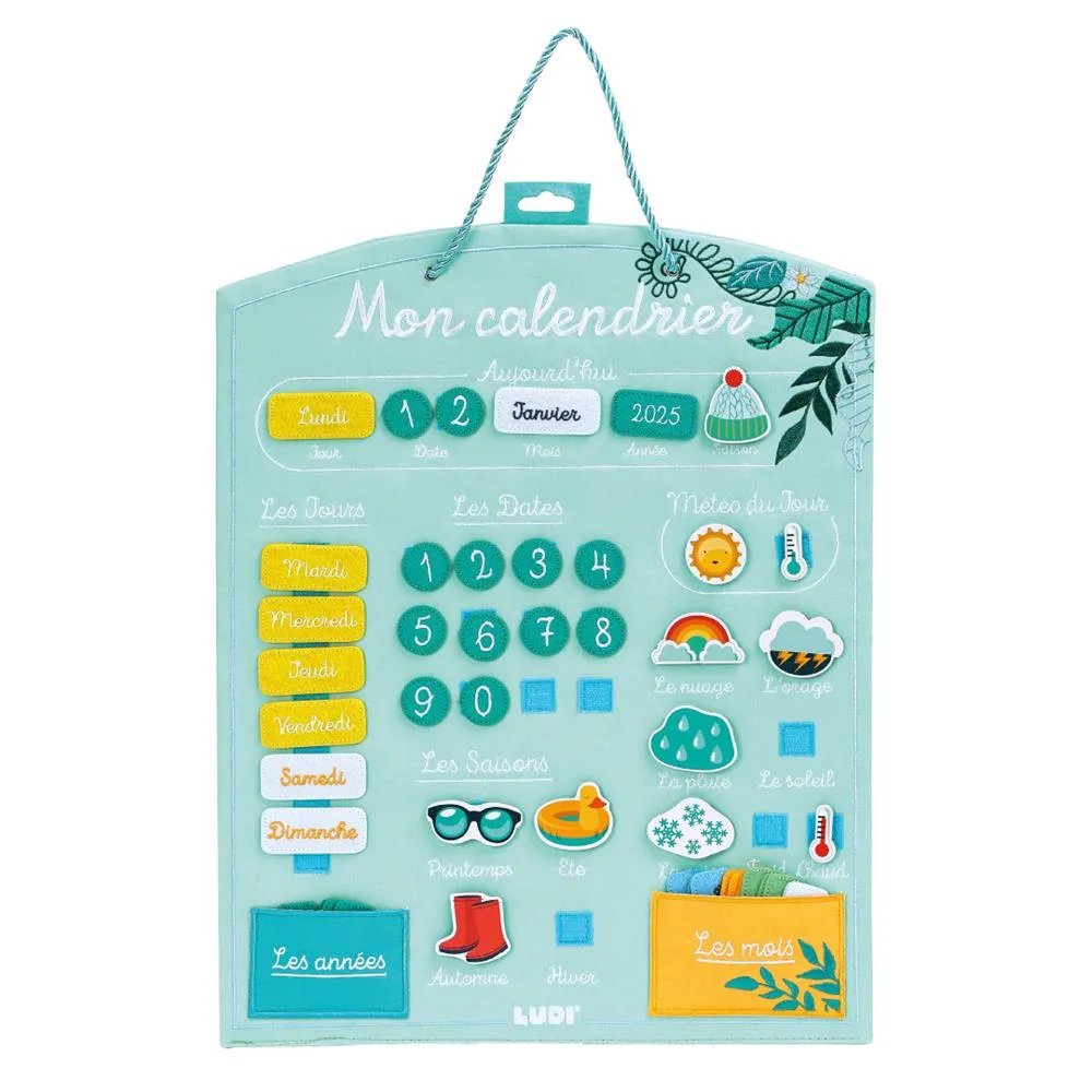 LUDI CALENDRIER TURQUOISE