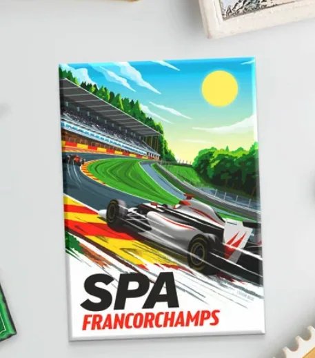 MAGNET FRANCORCHAMPS 2 -  AFFICHE BELGE