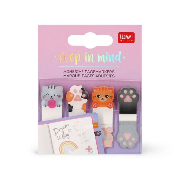 MARQUE PAGE ADHÉSIF CHAT