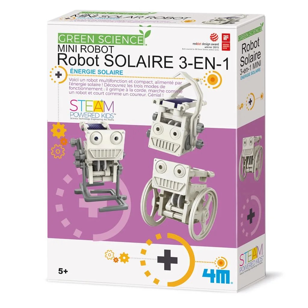 MINI ROBOT SOLAIRE 3 EN 1