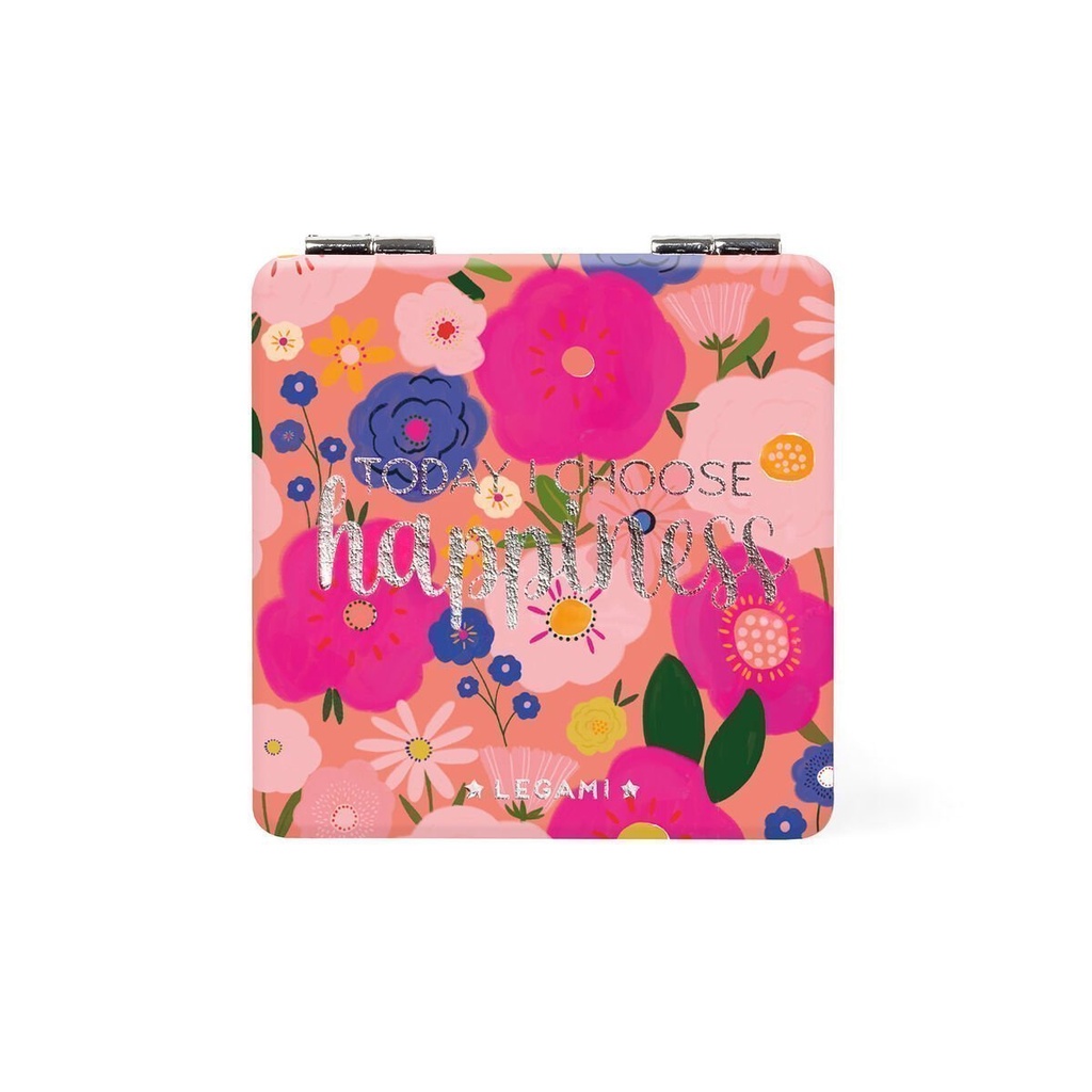 MIROIR DE POCHE FLEURS