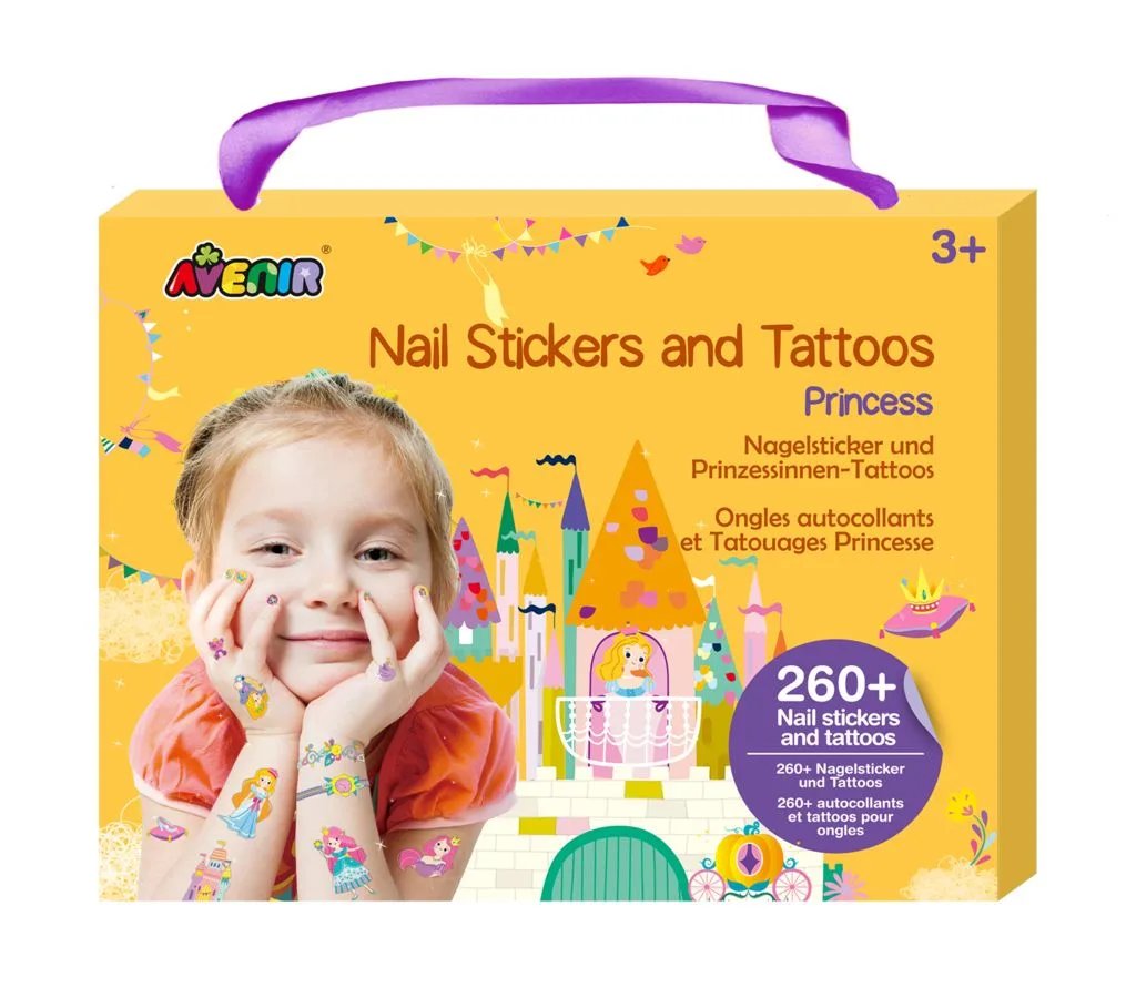 NAIL STICKERS AND TATTOOS - PRINCESSE - AVENIR