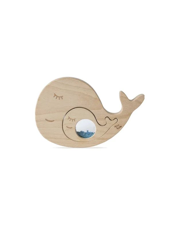 PETIT BOUL - PUZZLE SENSORIEL LA BALEINE ET SON BEBE