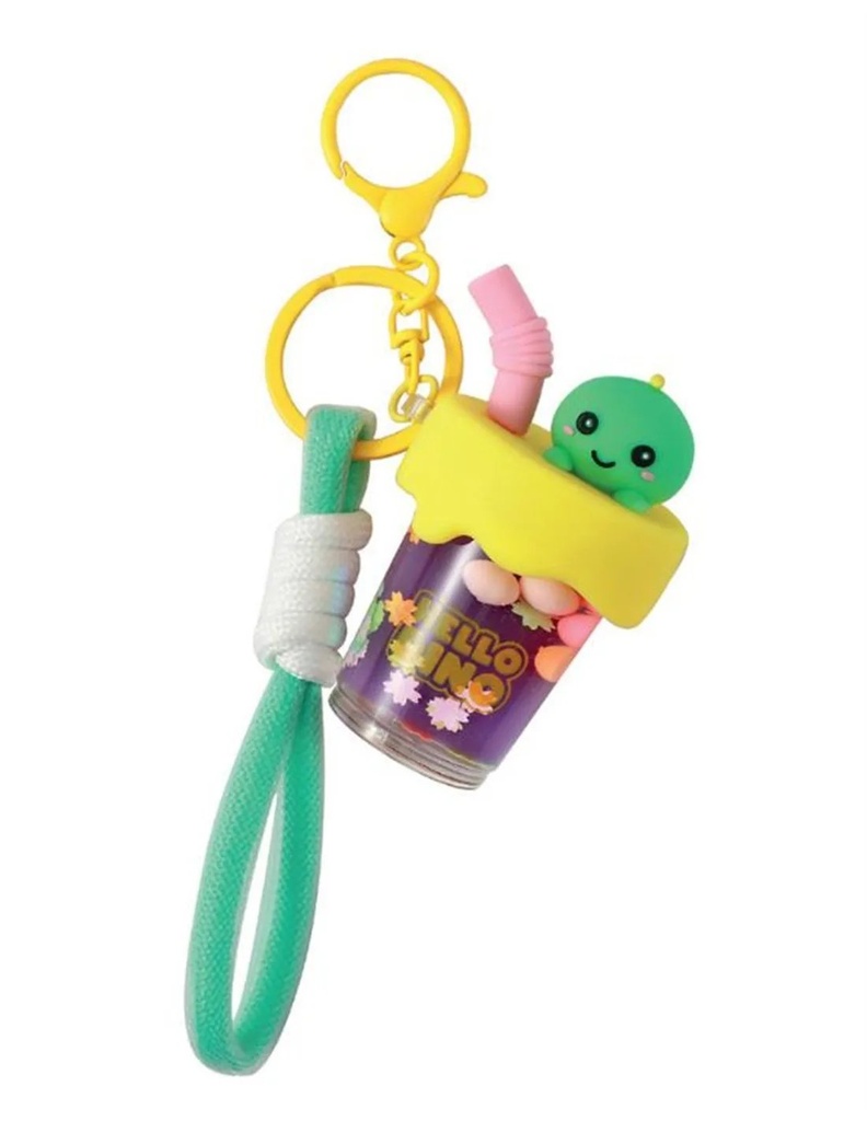 PORTE-CLÉS BUBBLE TEA DINOSAURE