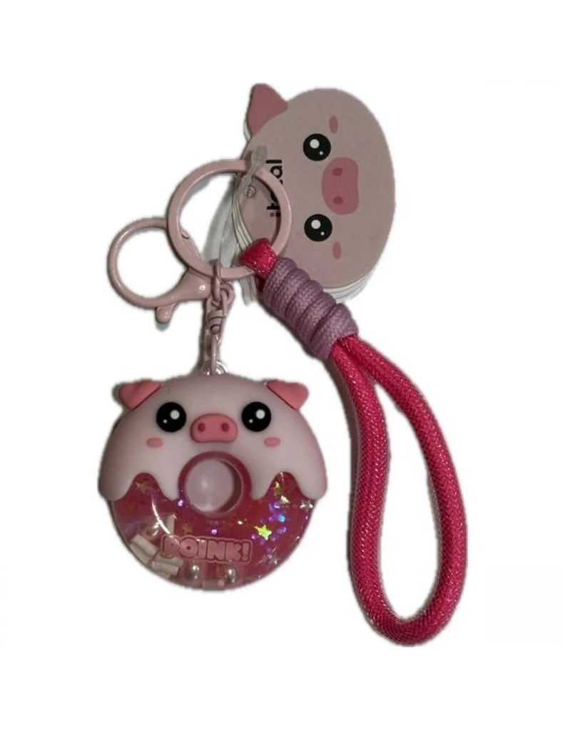 PORTE-CLÉS DONUTS COCHON