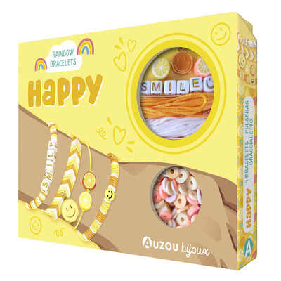 Rainbow Bracelets - Happy