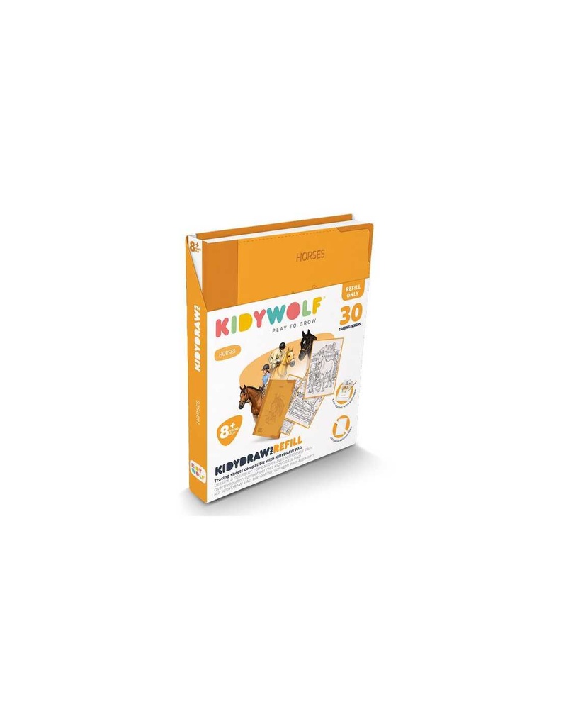 RECHARGES CHEVAUX KIDYDRAW (ORANGE)