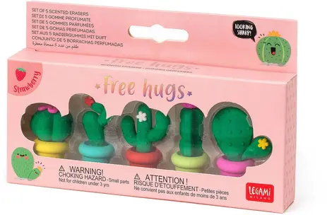 SET DE 5 GOMMES - CACTUS