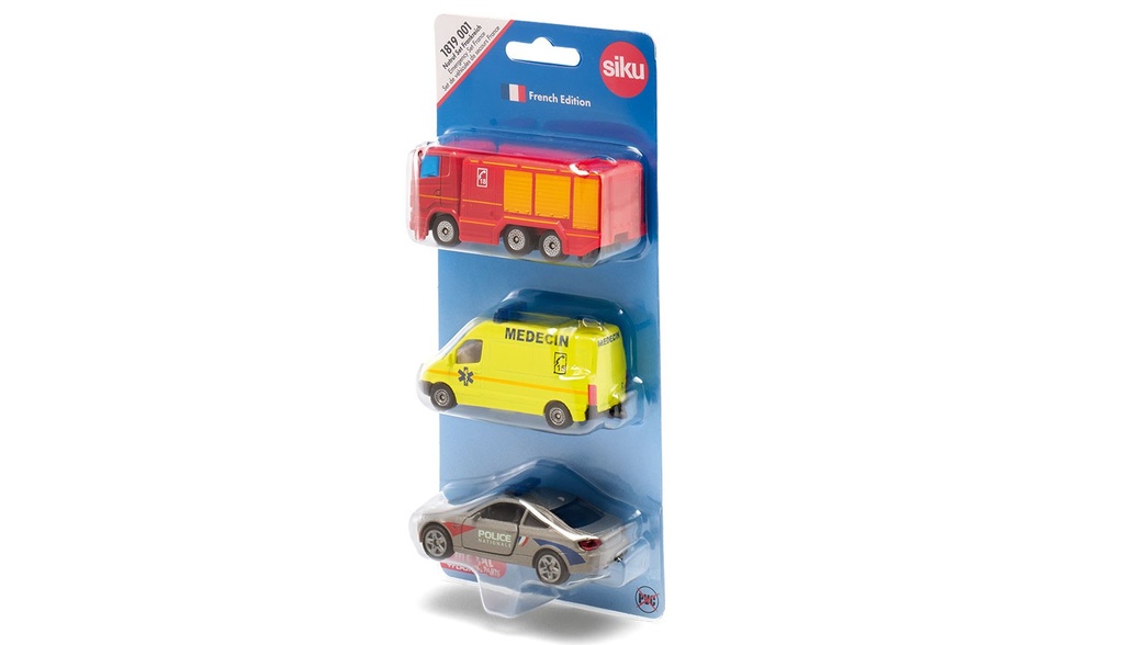 SET DE VEHICULES DE SECOURS FRANCE