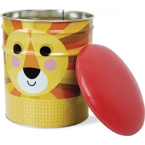 TABOURET COFFRE LION