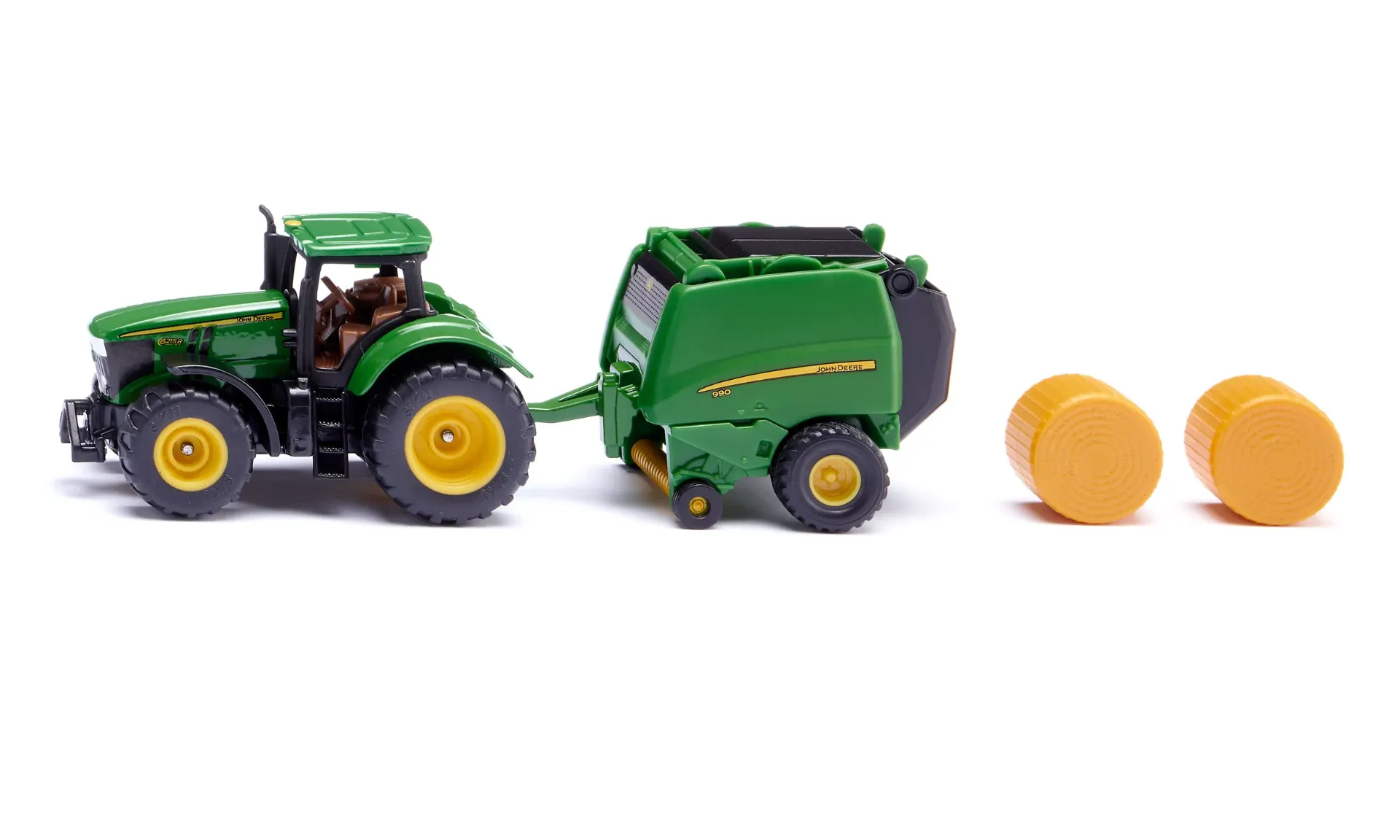 [4006874016655] TRACTEUR JOHN DEER AVEC PRESSE À BALLOTS