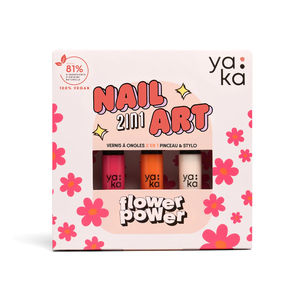 Coffret Nail art Flower Power - Yaka