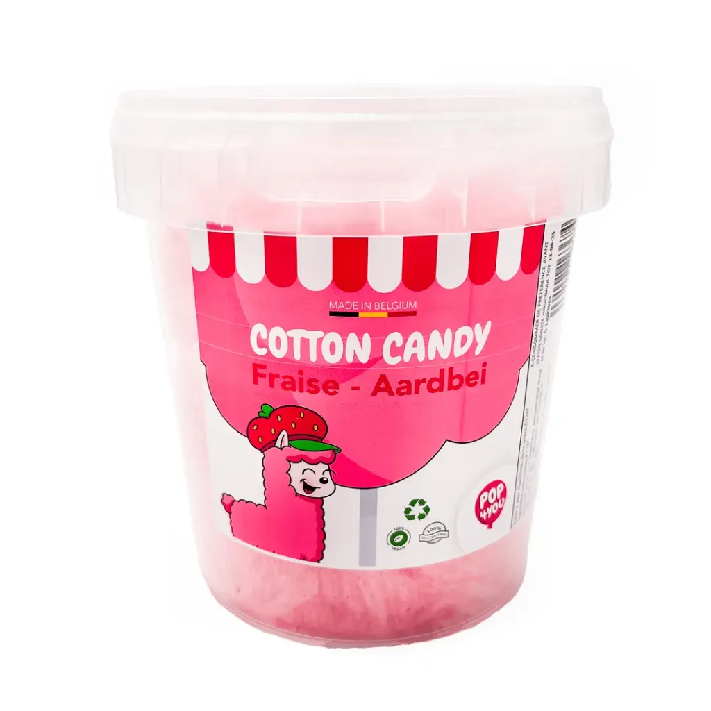 Barbe à papa Fraise - 40gr - Pop4You