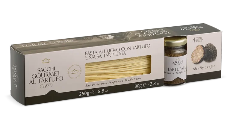 Duo Gourmet à la truffe - Pâtes aux oeufs avec truffe et la sauce au truffe