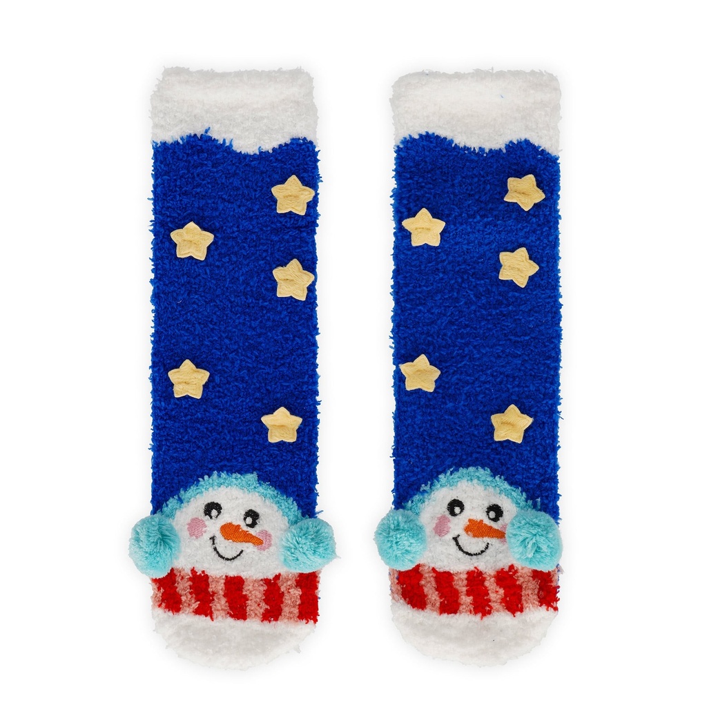 Chaussettes antidérapantes de Noël adulte - Bonhomme de neige