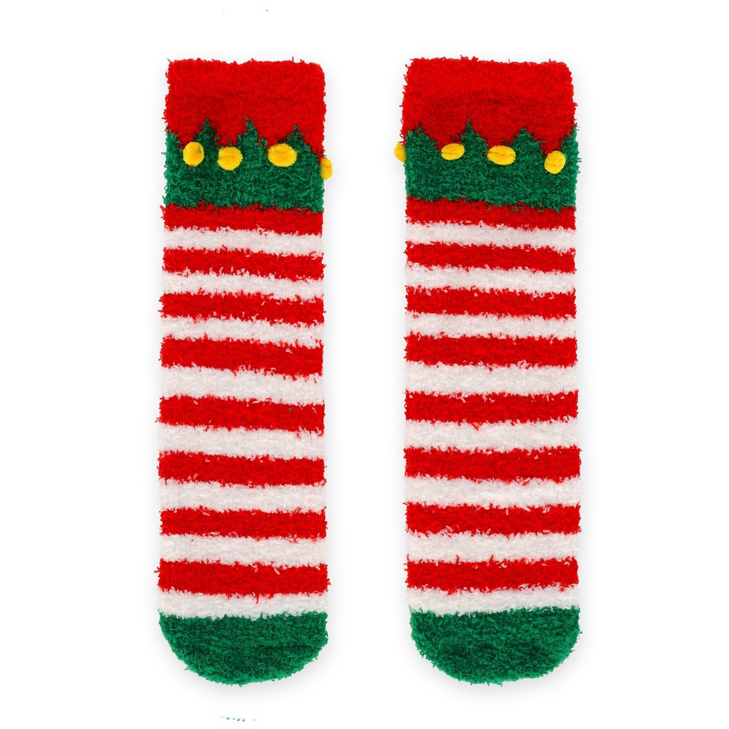 Chaussettes antidérapantes de Noël adulte - Elfe