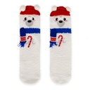 Chaussettes antidérapantes de Noël adulte - Ours polaire