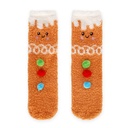 Chaussettes antidérapantes de Noël adulte - Pain d'épices