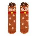 Chaussettes antidérapantes de Noël adulte - Renne