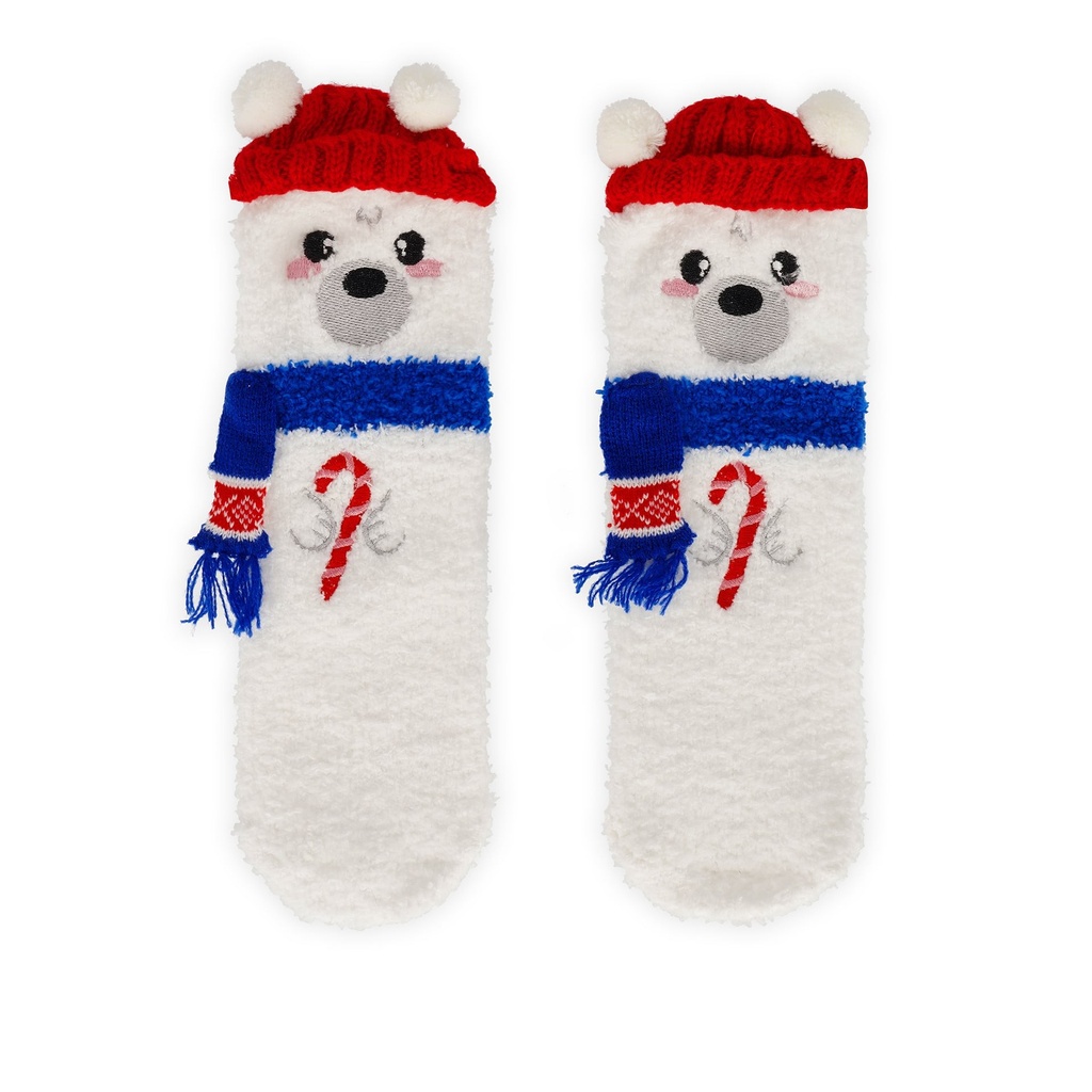 Chaussettes antidérapantes de Noël enfant - Ours polaire