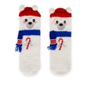 Chaussettes antidérapantes de Noël enfant - Ours polaire