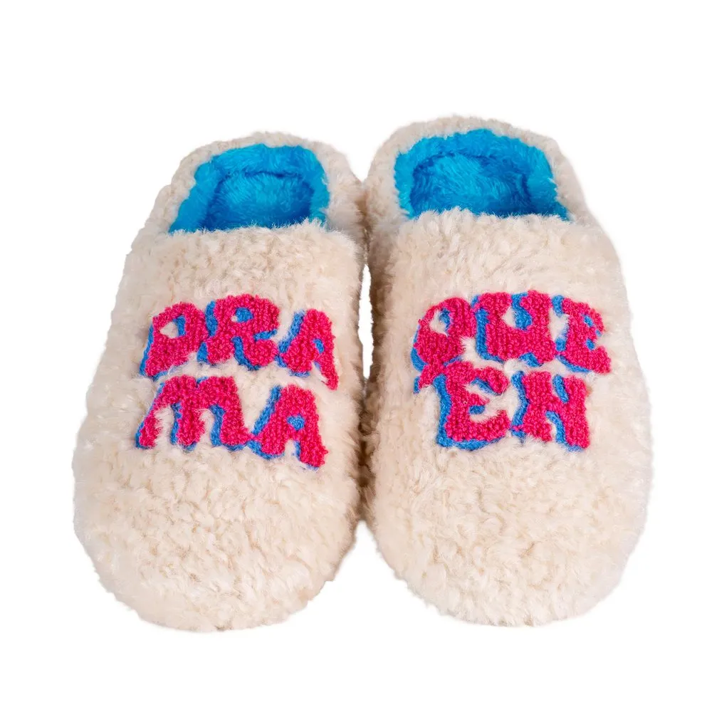 Chaussons Taille M/L - Décor Drame Queen - WD