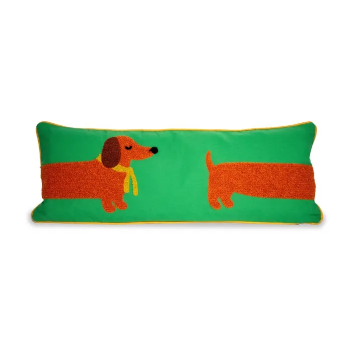 Coussin rembourré 20x55 cm - Décor TECKEL - WD