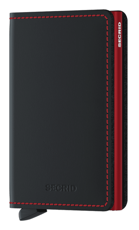 Slimwallet Matte - Black & Red - Secrid