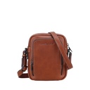 2628-05 Cognac - Petit sac travers cuir Nairo - ARTHUR & ASTON