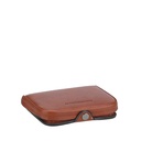 2628-125 Cognac - Porte monnaie à pression Cuir Nairo - ARTHUR & ASTON