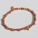 Bracelet Moraira étoile pierre rose - Love Ibiza