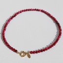 Collier Javea pierre cerise - Love Ibiza