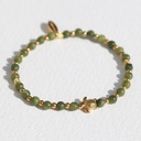 Bracelet pierres tortue serpentine - Love Ibiza