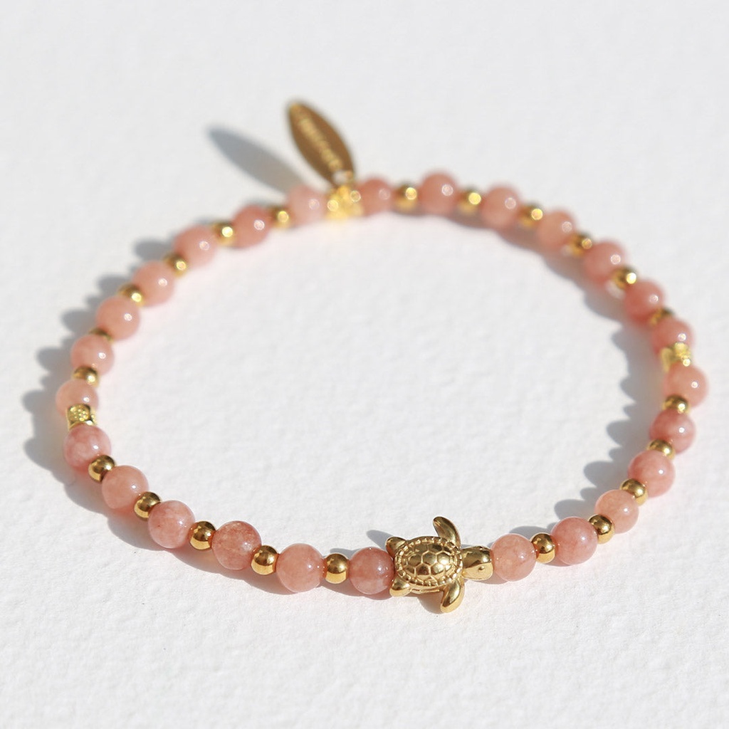 Bracelet pierres tortue quartz hématite - Love Ibiza