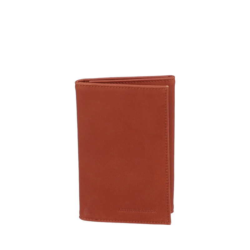 2613-939 Cognac - Porte-papiers Maé en cuir - ARTHUR & ASTON