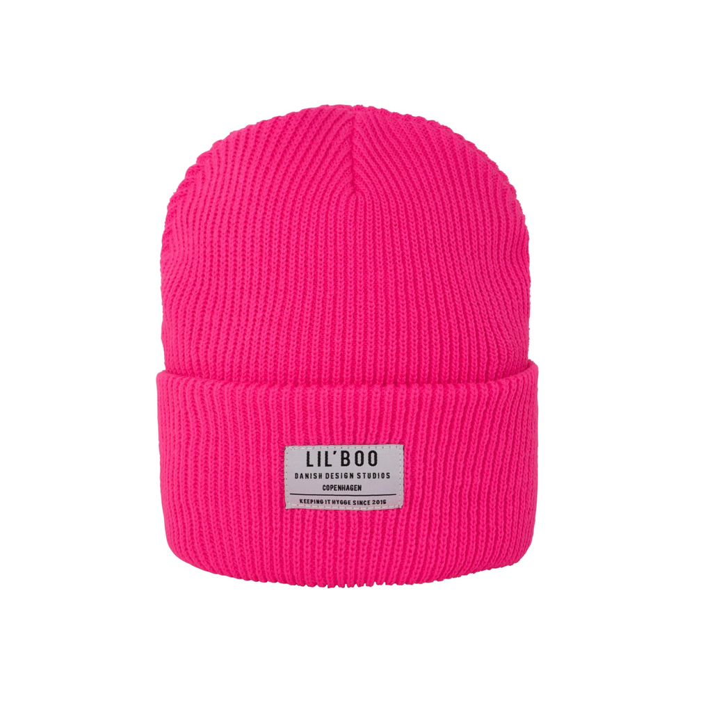 Bonnet Laine Lil'Boo (Neon pink, 1-3Y)