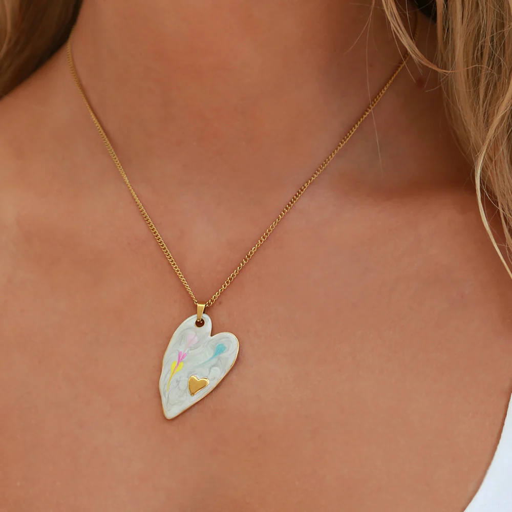 Collier Tableau coeur - Love Ibiza