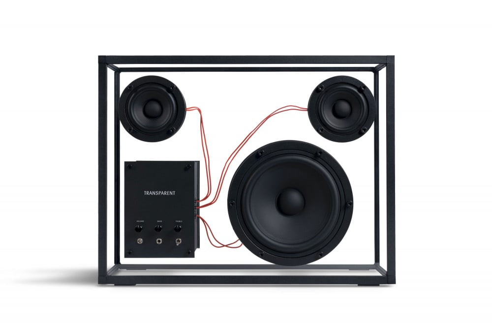 Enceinte Transparent (noire et rouge) - Grand modèle - édition limitée