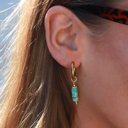 Boucles d'oreilles Marbré turquoise - Love Ibiza