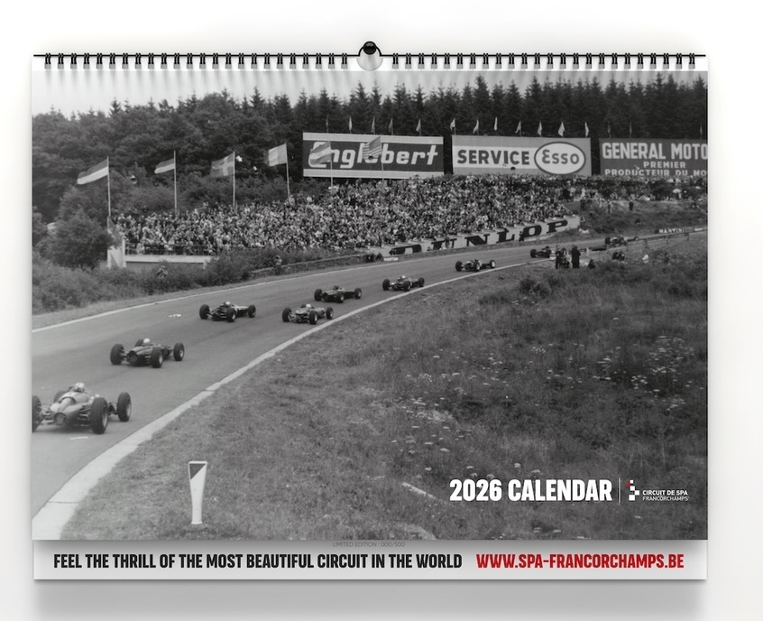 Calendrier Collector 2026 Francorchamps - édition limitée 500 exemplaires